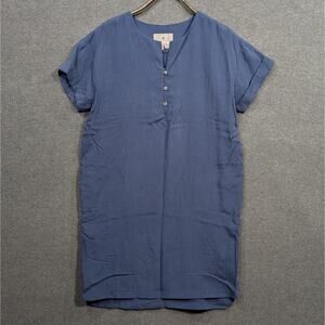 Royal Robbins Bergen Dress Womens Medium Navy Lightweight Tencel Modal Pullover